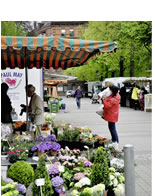 Wochenmarkt auf dem Bismarckplatz